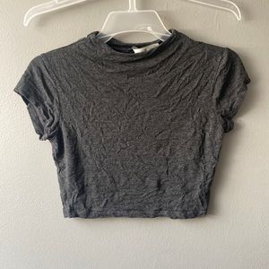 Soft grey crop top